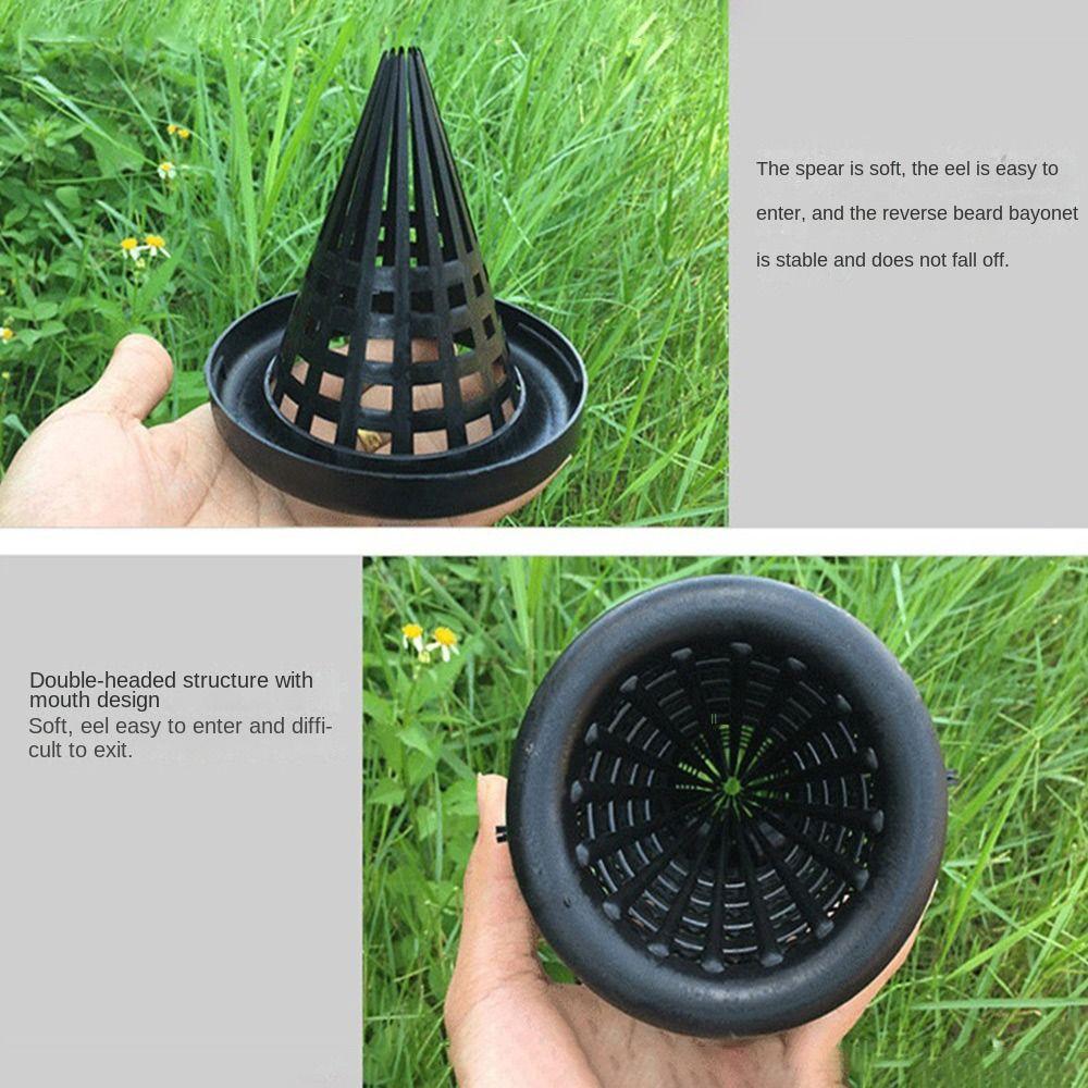 1Pcs Plastic Fishing Cage Cover 7.5/9/11/20/21/30cm Trap Fishing Net Plastic Eel Basket Basket