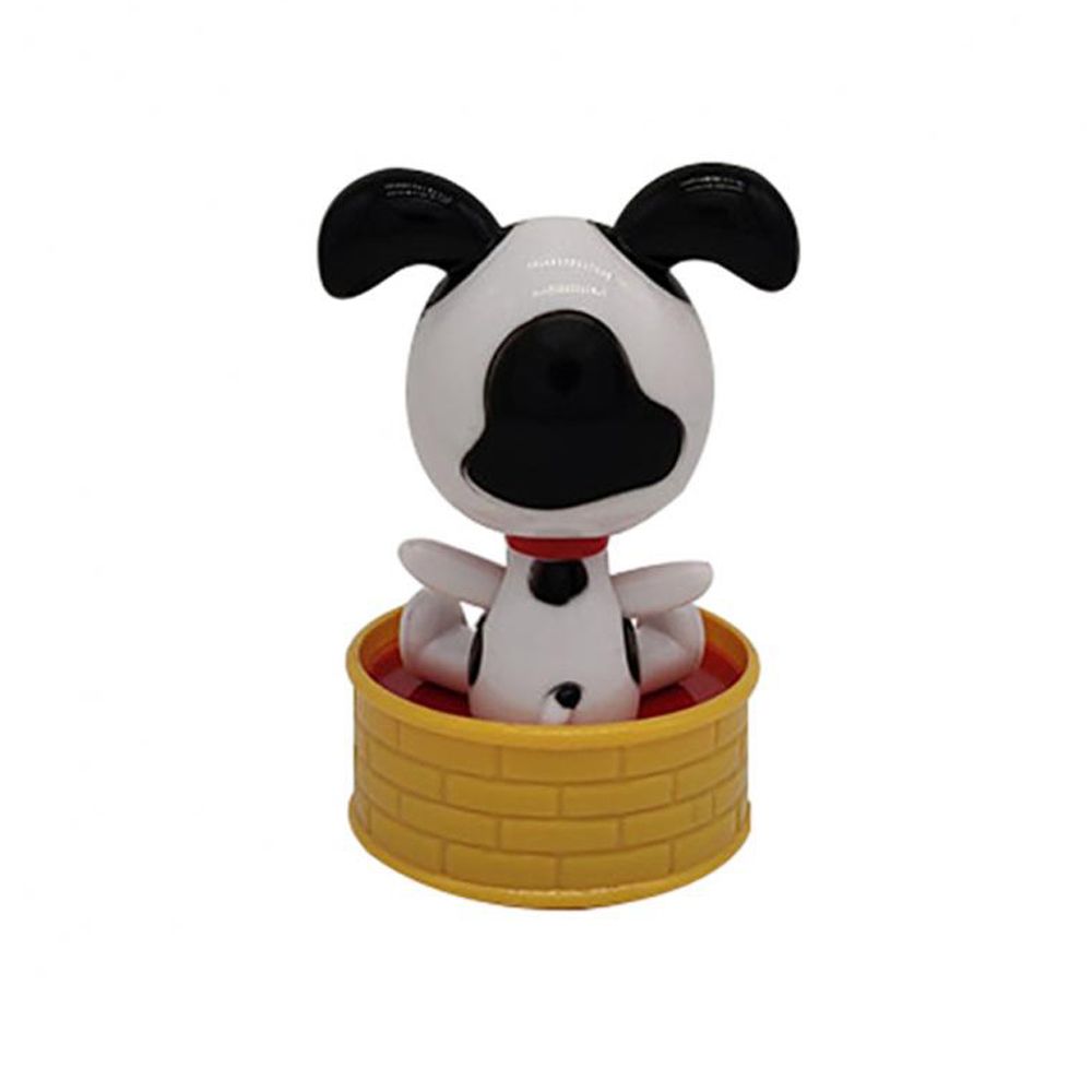 Dashboard Ornament Shaking Head Dolls Solar Powered Dancing Dog Bobbling Head Toys Solar Swing Dog