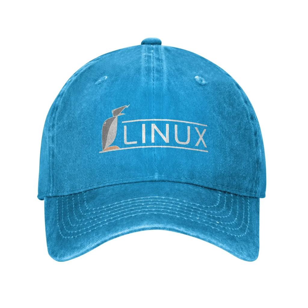 Linux Operating System Tux Penguin Casual Baseball Cap Summer Trucker Hat Sun Visor Hiking Cap Female Male Vintage Baseball Cap