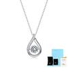 European American Fashion Moissanite Pendant Luxury Silver Choker Necklace for Women