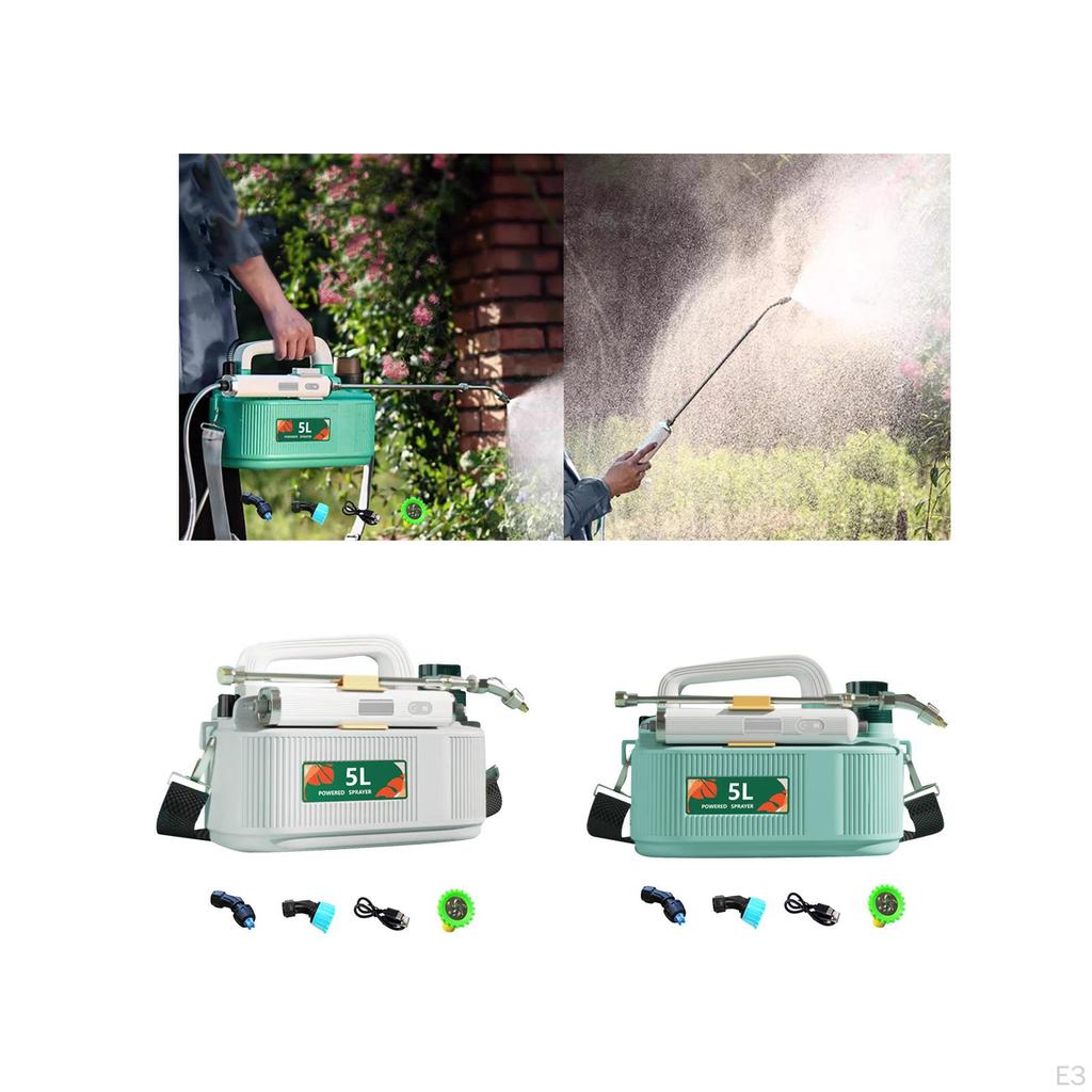 Electric Garden Sprayer 5L Telescopic Rod Adjustable Nozzle Agricultural Dispenser Water