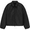 Fear of God Essentials Textured Nylon Trucker Jacket Black Men Outerwear 202BT246380F