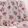 80x160cm Little Cherry Bath Towel Pure Cotton Gauze Soft Bath Towels for Men and Women, Absorb Water and Dry Quickly Large Towels