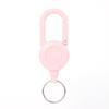 Macaron Color Retractable Keychain Outdoor Anti-Theft Easy-To-Pull Buckle Wire Rope Reel Elastic Key Ring Retractable Tool