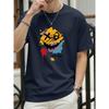 Smilemood Graffiti Printing T-Shirt Mens Summer Crewneck T Shirts Cotton Short Sleeve Oversize Fashions Clothes