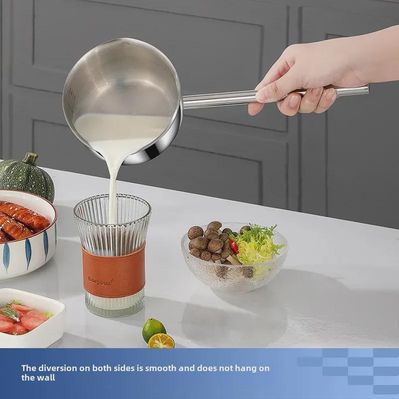 316 Stainless Steel Mini Deep Fryer & Milk Pot: Thickened Cooking Pan for Baby Food & Household Use