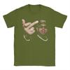 T-shirt Casual Divertenti Dito Chris Brown Uomo Girocollo Cotone Manica Corta Taglie Forti