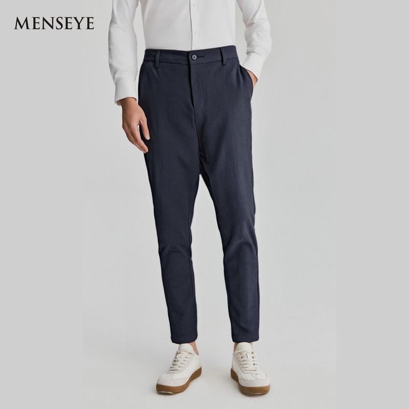 Menseye Wide-Leg Cotton Casual Pants
