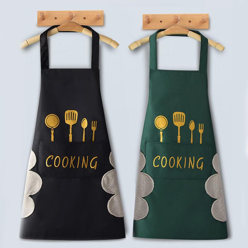 Sling Aprons Fork Wipes Kitchen Waterproof Oil Resistant Thicken Oversizeds