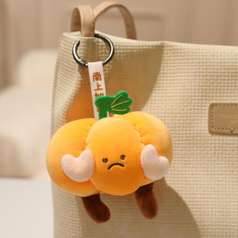 Cute Vegetable Plush Pendant Toys Soft Cartoon Stuffed Garlic Broccoli Eggplant Pumpkin Funny Keychain Birthday Xmas Gifts
