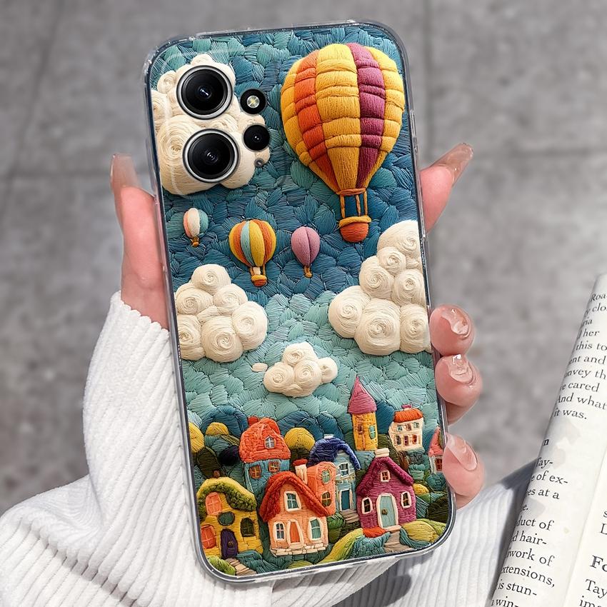 Luxury Transparent TPU Shockproof Phone Case For Redmi Note 12 11 11T Pro Plus 12S 11S 11SE 12Turbo Beautiful Girl Pattern Soft Casing For Redmi Cover