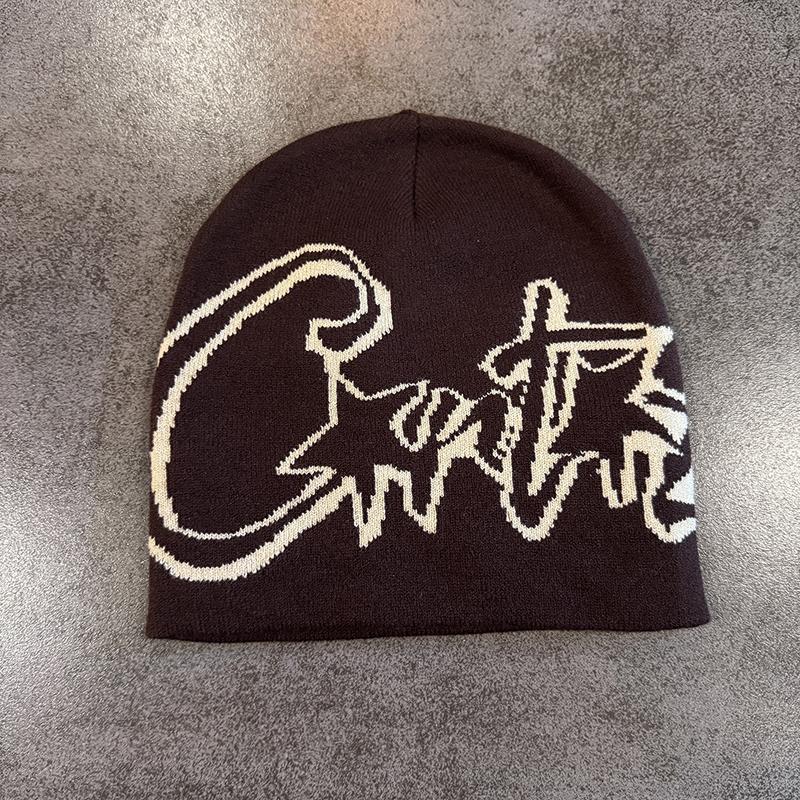 Y2K Letter Print Knitted Hat Autumn And Winter Street Unisex Warm Personal Versatile Niche Beanies