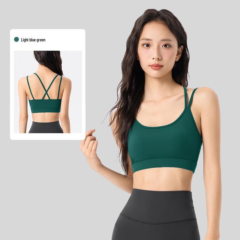 Women's Backless U-Shaped Camisole: Breathable Yoga & Running Vest Cover-up