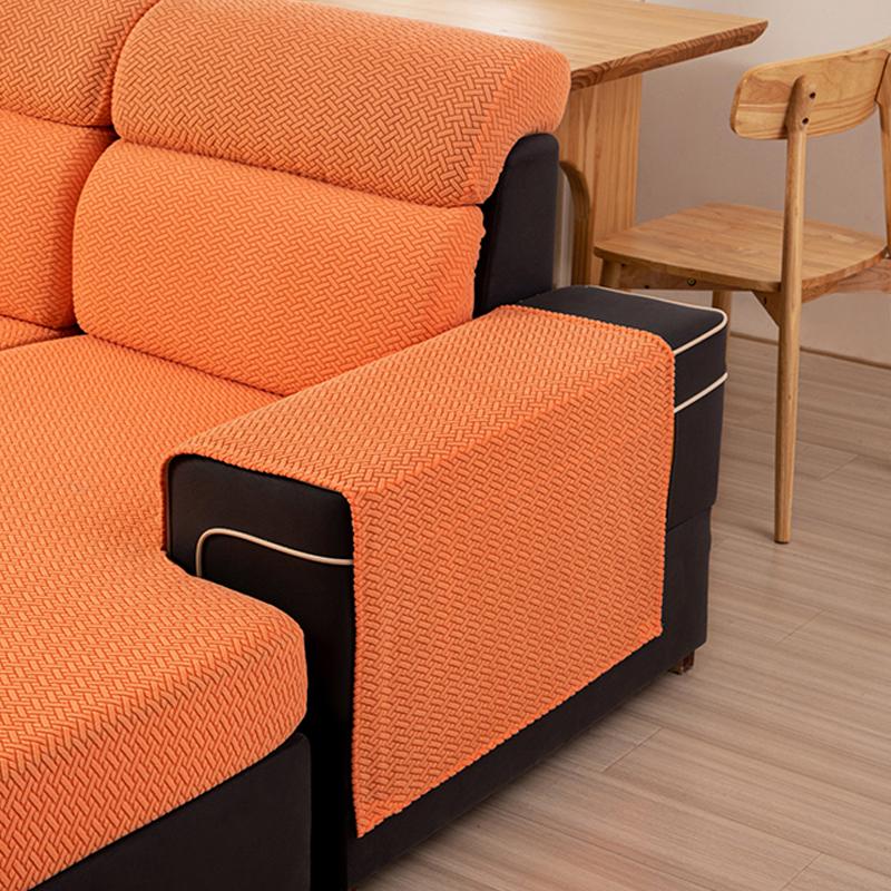 

Эластичные жаккардовые чехлы на подлокотники, чехол на подлокотник из спандекса для стула/дивана, защитные чехлы для мебели, чехлы для кресла, чехлы для Г-образного дивана 1PC-70x90cm