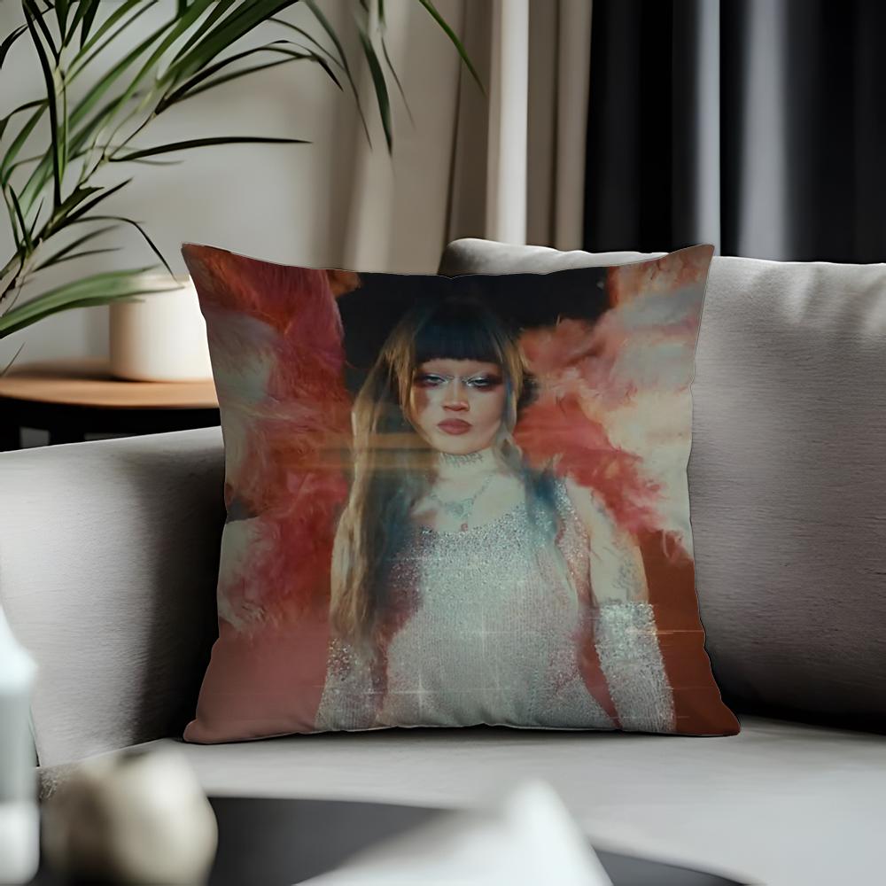 Fashion JJjazmin Beanful Cushion Cover Antidustmite Pillowcase Invisible Zipper Silky Short Plush Sofa Cushion Cover