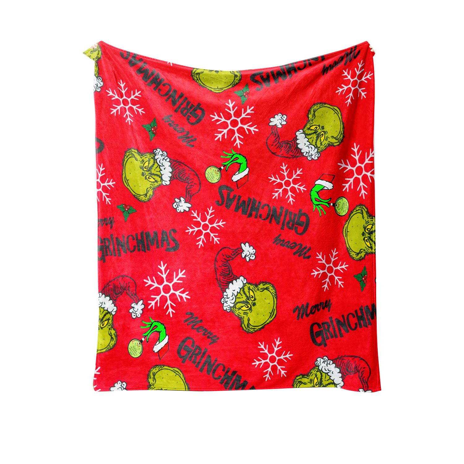 

Christmas Blanket Green Soft Flannel Christmas Decoration Throw Blanket For Xmas Gift, All Seasons, Warm, Breathable, Lightweight Comfortable One Size