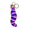Keychain Pendant Stress Relief Squeeze Toy 3D Slug Fidget Spinner Anxiety Reduction Flexible Sensory Key Chain