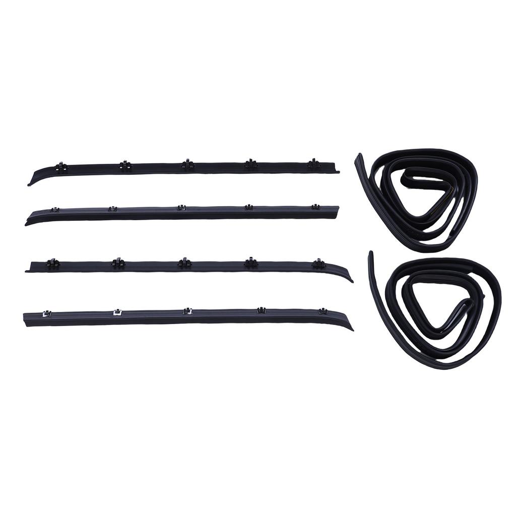 Front Door Window Weatherstrip Kit 15569071 Sweep Felt Trim   Run Channel   Replacement for C1500 C2500 C3500 K1500  00 K3500