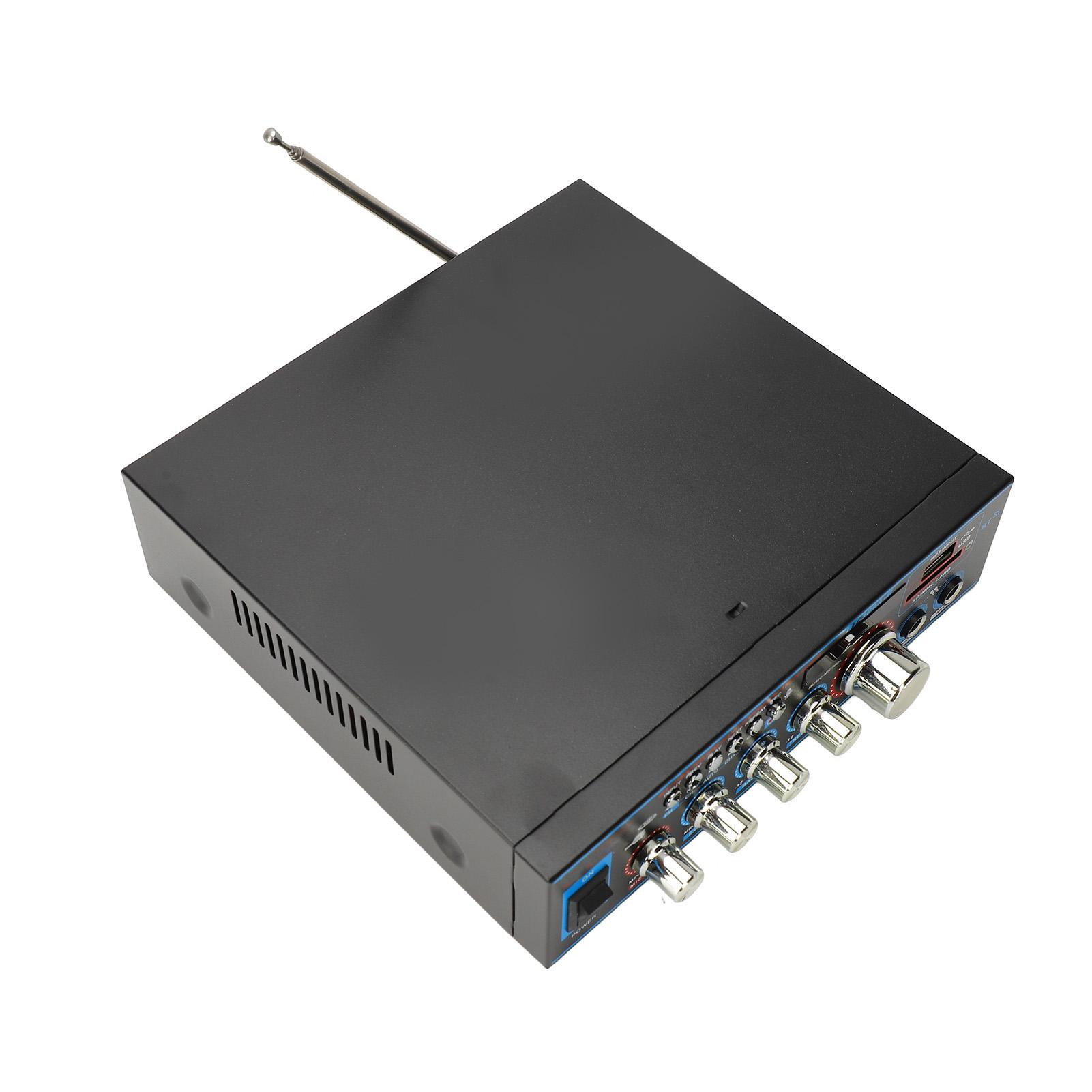 

Усилитель мощности Bluetooth 5.0, модернизированный от 20 Гц до 20 кГц, Hi-Fi стереоусилитель с функцией записи для дома и автомобиля