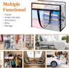Borsa Trasparente Antipolvere di Grande Capacità Organizer Portatile per la Casa per Trapunte Vestiti Biancheria da Letto e Organizzazione della Camera da Letto
