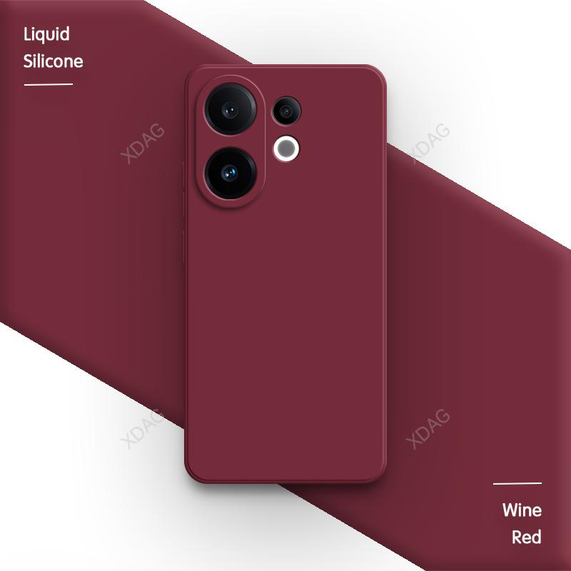 Lens Protection Original Phone Case for VIVO S30 Pro Mini 5G Soft Square Liquid Silicone Internal Flocking Dual Layer Back Cover