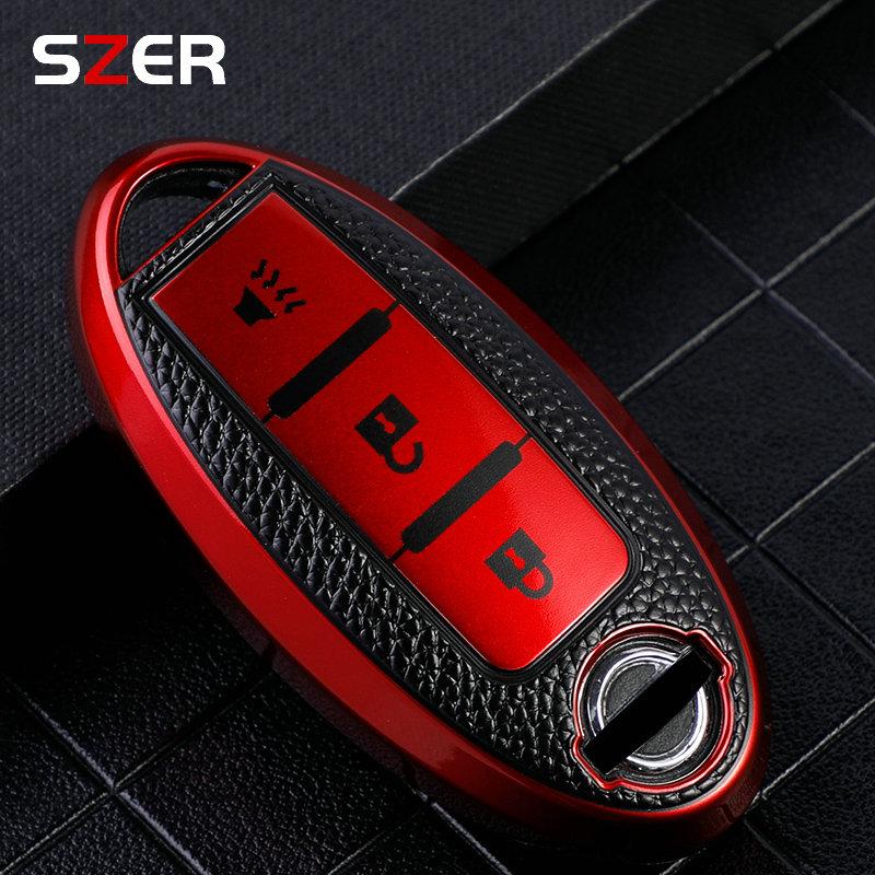 3 4 buttons Car Key Case Cover for Nissan Leaf Micra Qashqai J11 J10 X Trail T32 Versa Note Patrol Key Fob Cover Accessories