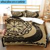 Viking Ship At Sea 3pcs Bedding,Including 1pc Duvet Cover And 2pcs Pillowcases Perfect for Christmas,Ideal for Bedroom, Dormitory