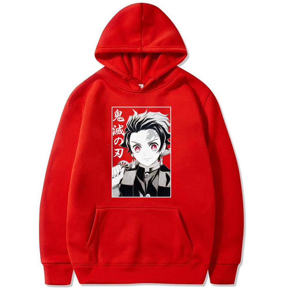 Kamado Tanjirou Printed Autumn Winter Men Hoodie Brand Hoody Y2K Clothes Vintage Casual Unisex Long Sleeve Pullovers