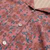 Sifen Women's Floral Print Short Sleeve Lapel Cardigan Blouse