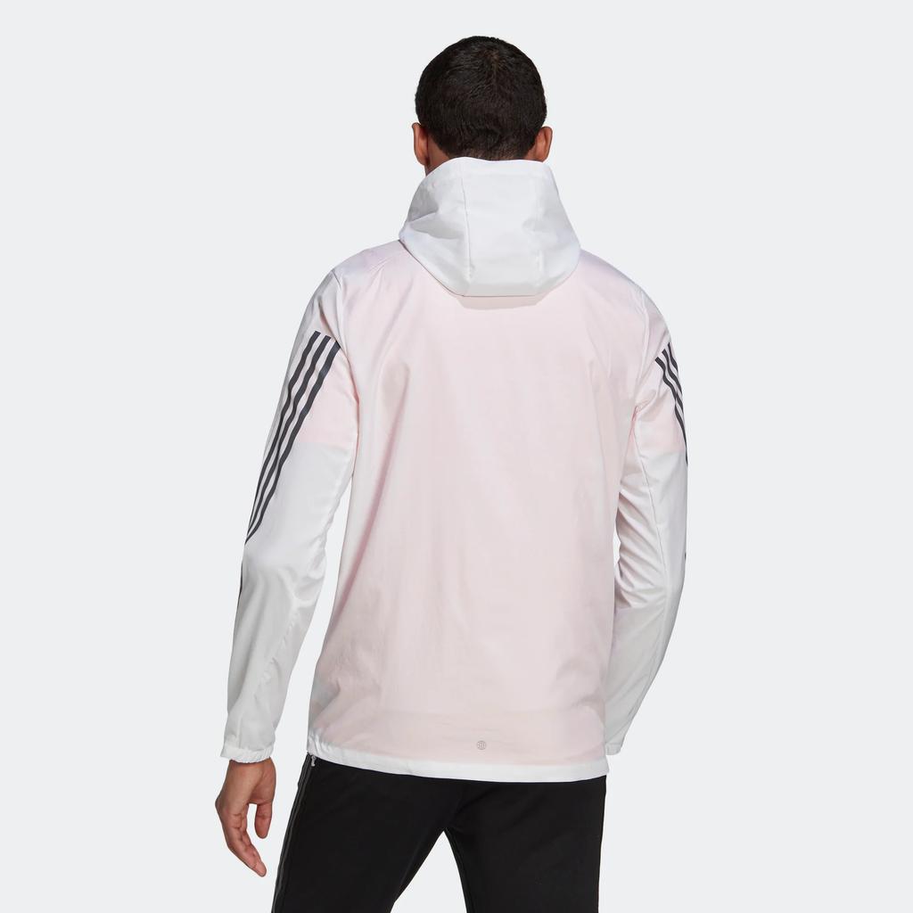 Adidas Run Icons Jacket With Logo Men Outerwear White HN2877