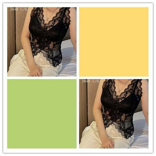 Lace Strappy Camisole - Sexy Anti-Exposure Vest with Beautiful Back Design & Chest Pad