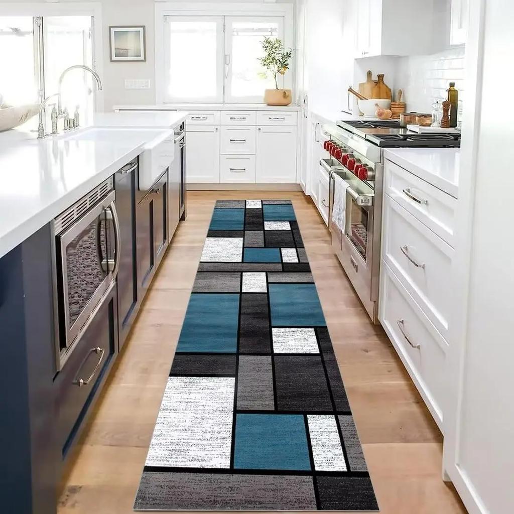 Hallway Entrance Rug Stain-Resistant Anti-Slip Mat Bedroom Kitchen Runner Rug Laundry Room Floor Mat Home Decor