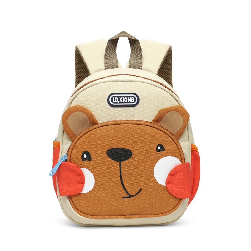 Schoolbag Cute Cartoon Toddler Backpack Wear-resistant Adjustable Shoulder Strap Kindergarten School Bag Lightweight Travel Children's Small Backpack
