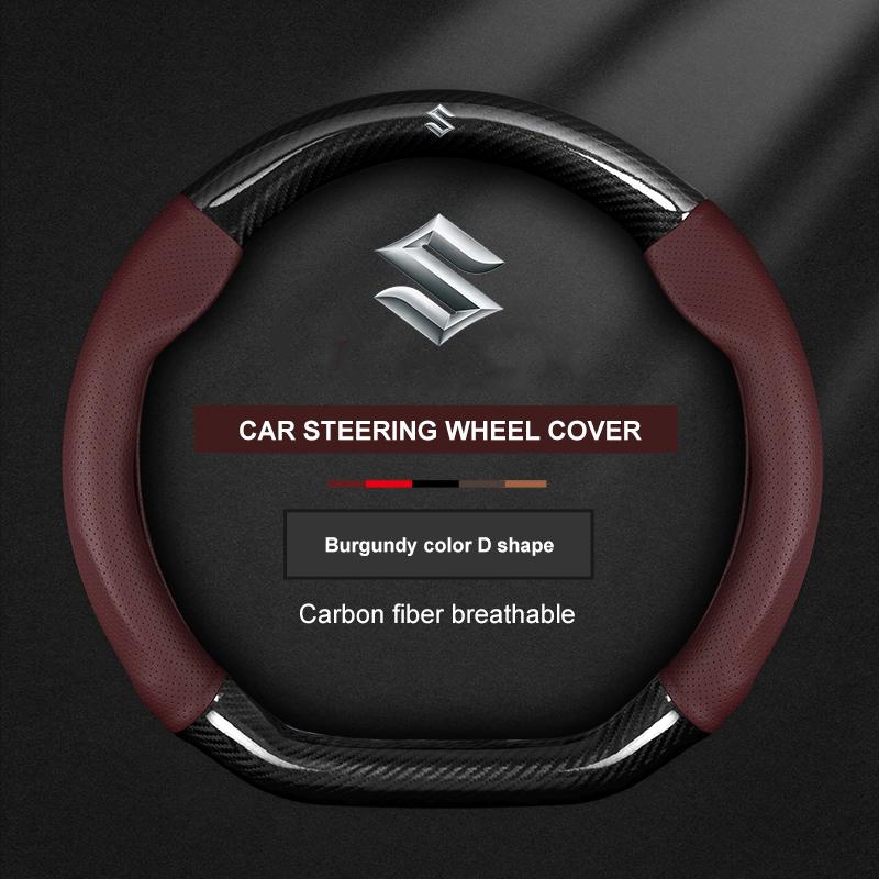 TLIN5 Cat Steering Wheel Cover For Suzuki Ignis Jimny SX4 S-Cross Swift Grand-Vitara Aito Baleno Celerio Ciaz Equator Ertiga Samura
