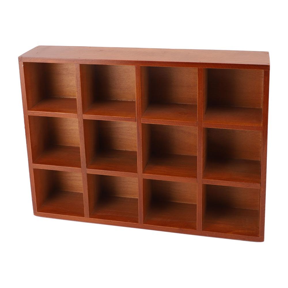 Verstelbare Planken Tafelblad Opbergorganisator Decoratieve Houten Opbergruimte Pennenhouder Kantoor