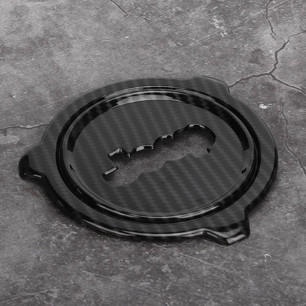 Car Carbon Fiber Texture Steering Wheel Center Trim Frame Cover Fits for Jeep Wrangler JL 2018 +