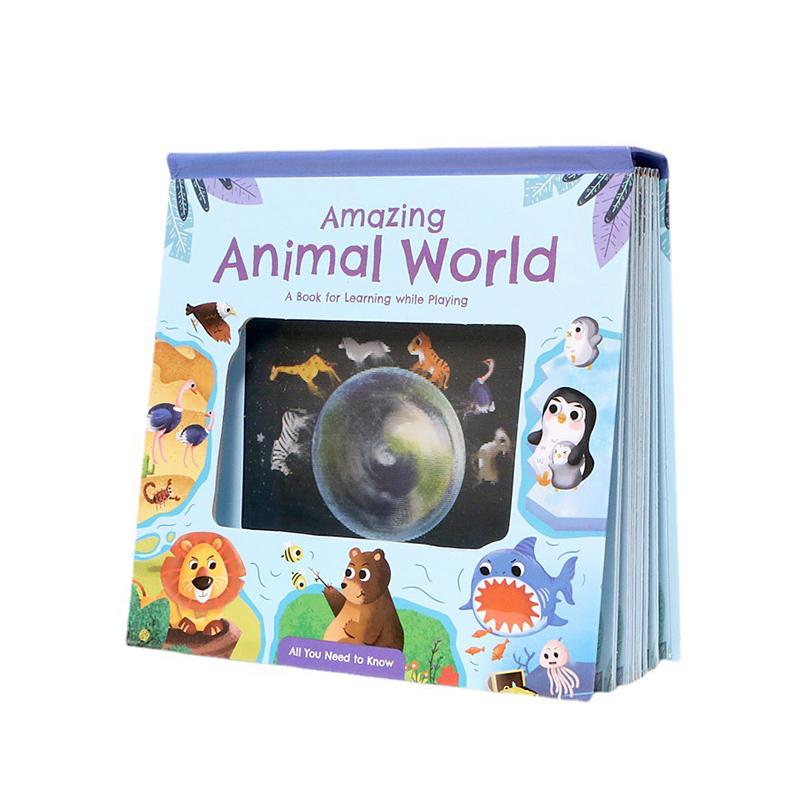 

Детская 3D-книга, развивающие игрушки, творческая новинка, визуальное чтение с животными, динамическая иллюстрированная книга, детские игрушки для дошкольников, подарок
