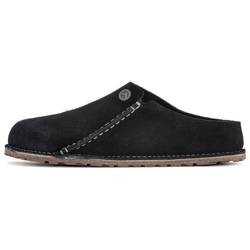 Birkenstock Замшевые Модные Трендовые Закрытые Шлепанцы Унисекс Черные Обычные 1023146 42 чёрный