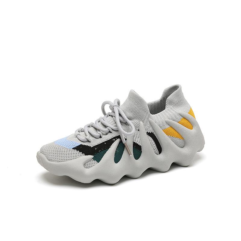 Volcano shoes new flying woven shoes small cage dumpling shoes running couple shoes socks shoes