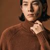 EDWARDMAX Raglan Turtleneck Lambswool (Brown)