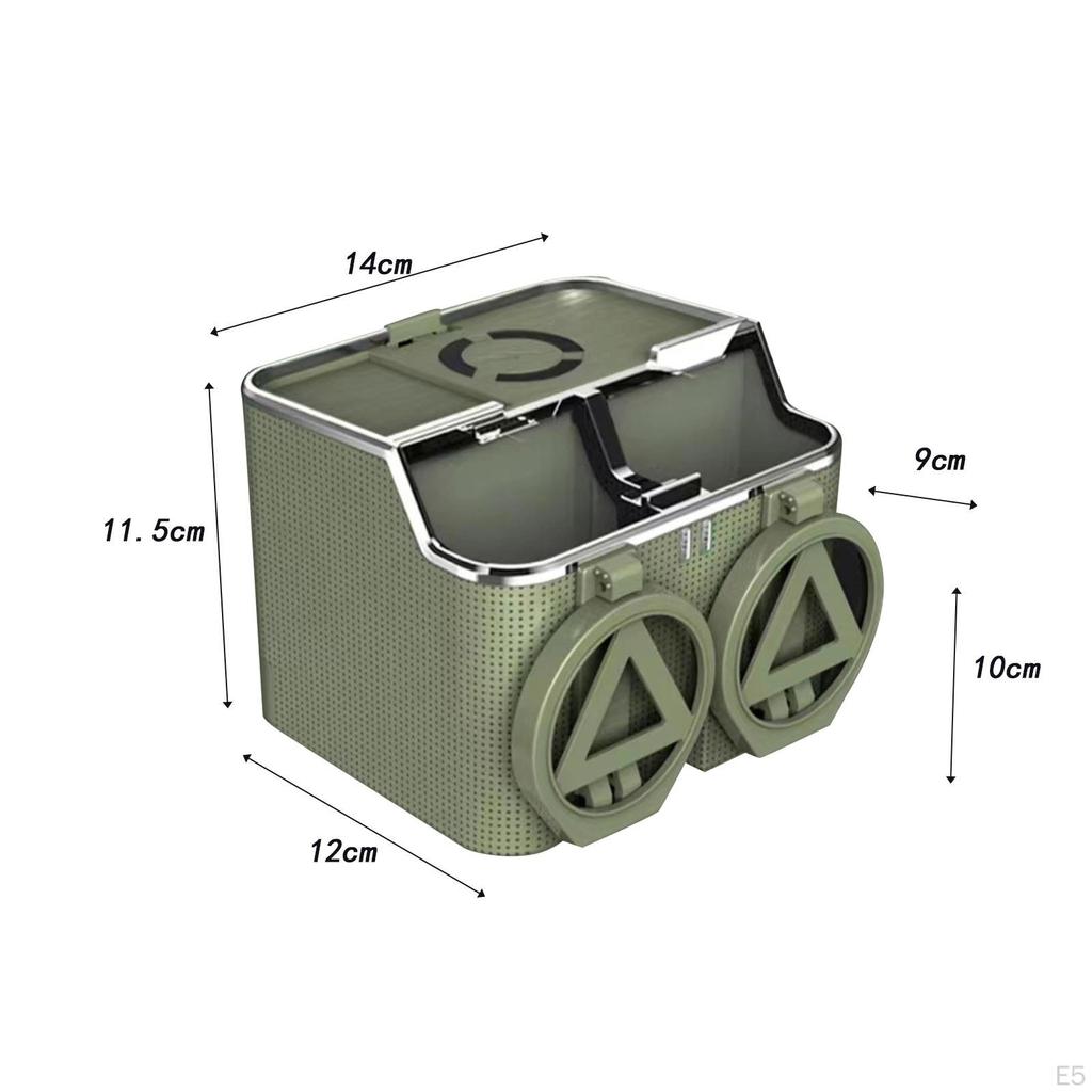 Car Armrest Storage Box Charger Compartmented Tissue for Keys Paper