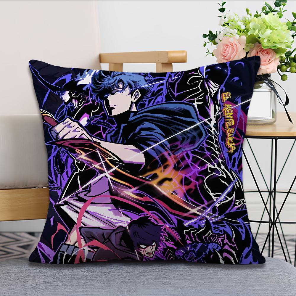 blood Hot soft Season2 Comfortable Pillow Case for Sofa Living Room Home office Decor Anime and Solo Leveling Protective  Covers