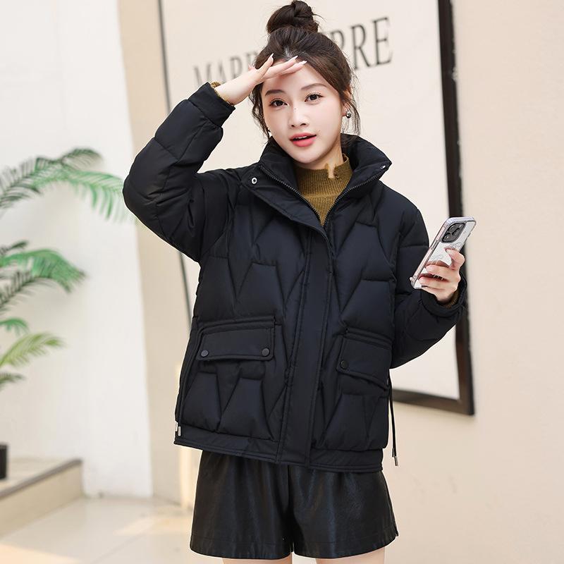 Padded Clothes Short Winter New Padded Clothes Thickened Stand-up Collar Loose Padded Jacket Women