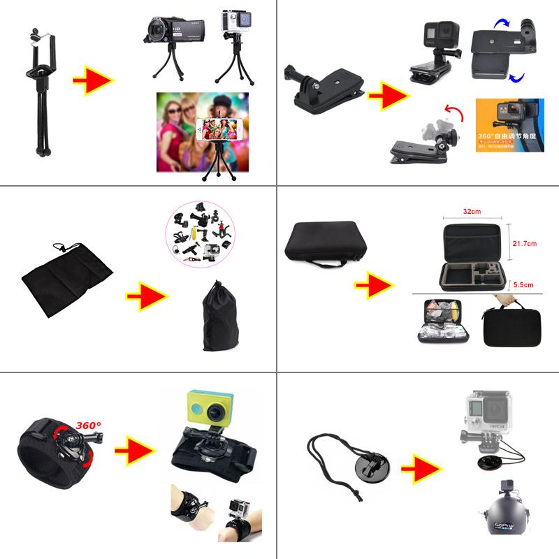 50-in-1 Comprehensive Package for GoPro HERO9, Yi and Other Action Cameras. Large Case