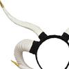 Devil Sheep Horn Headband Hair Accessory Gothic Punk Vintage Headwear Hairband for Halloween Costume