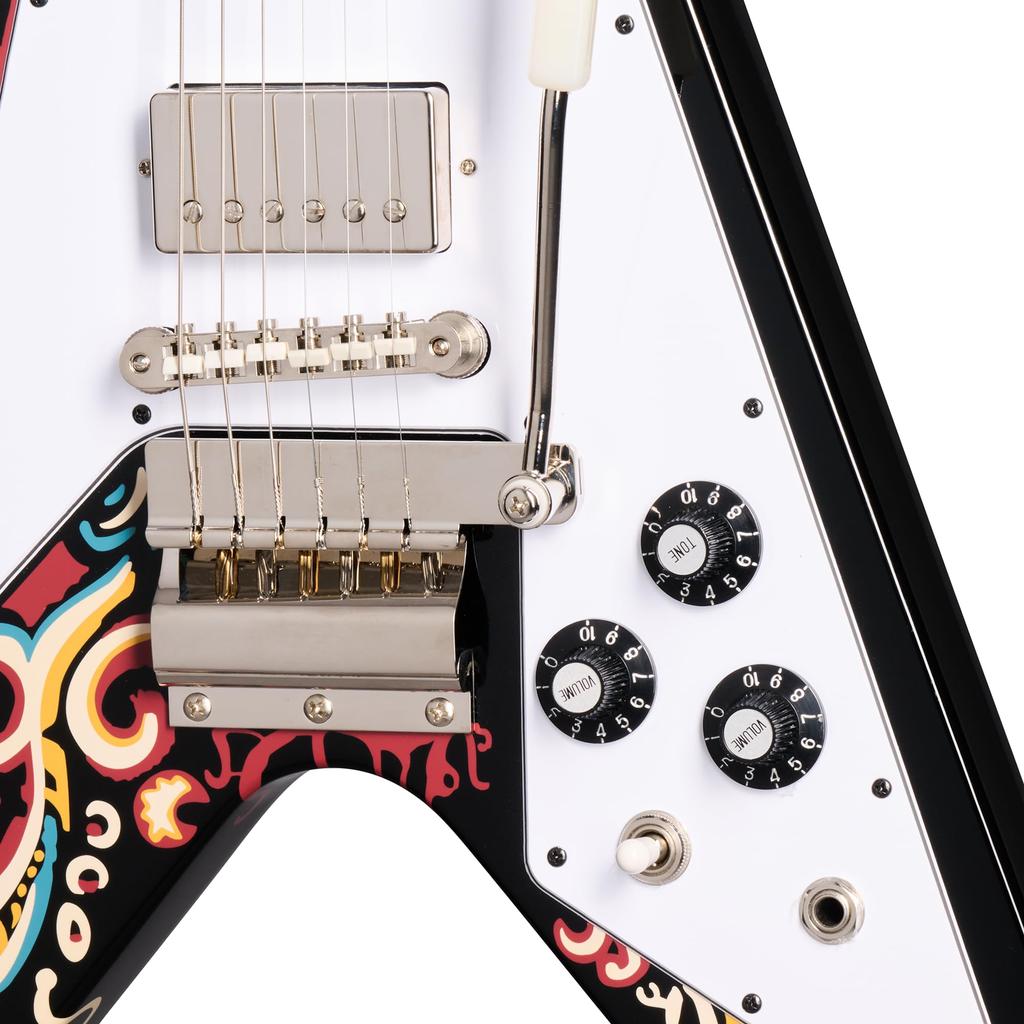 Epiphone Jimi Hendrix Love Drops Flying V Inspired by Gibson Custom Jimi Hendrix Epiphone