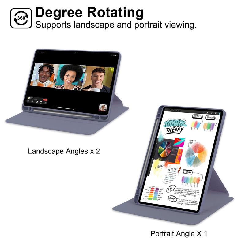 Honor X8A 11" Ultratenké pouzdro s koženým otočným stojánkem odolné proti pádům s plným akrylovým krytím