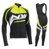 Team Version Spring and Autumn Men's Long-sleeved Cycling Suit, Quick-drying Breathable Strap Suit