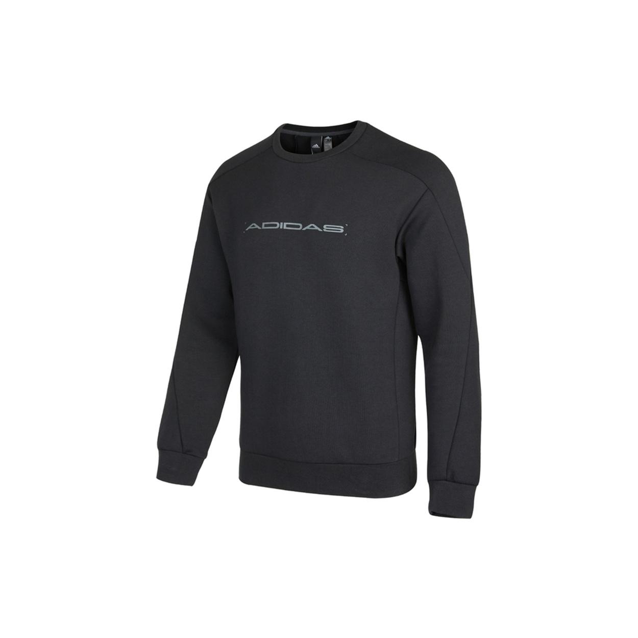 Men s adidas Th Eng Sweat Logo Printing Casual Sports Pullover Black H39272 S
