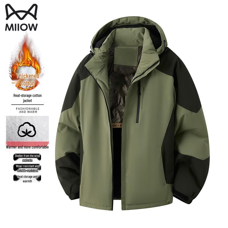 Men s Graphene Hooded Winter Padded Jacket L